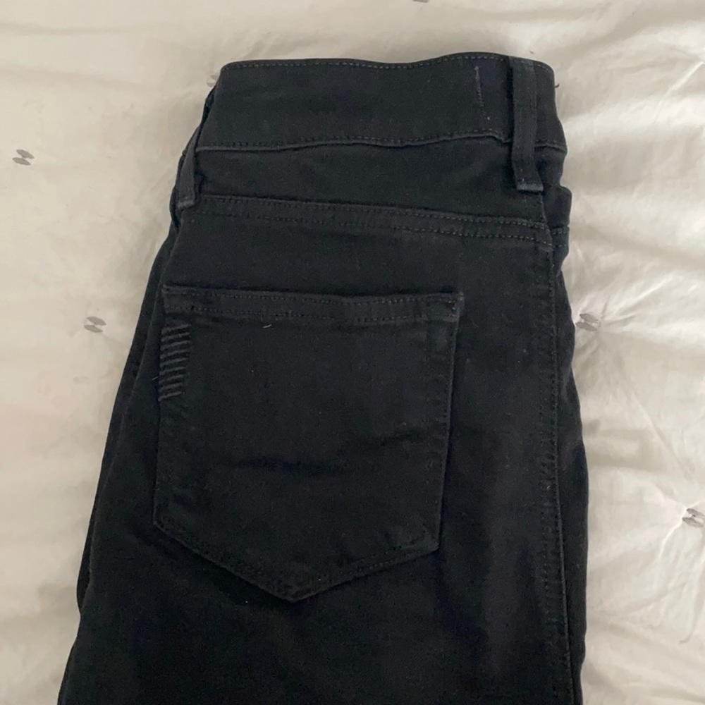 Paige black ripped skinny jeans